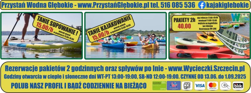 Promocje przystań wodna Głębokie Szczecin